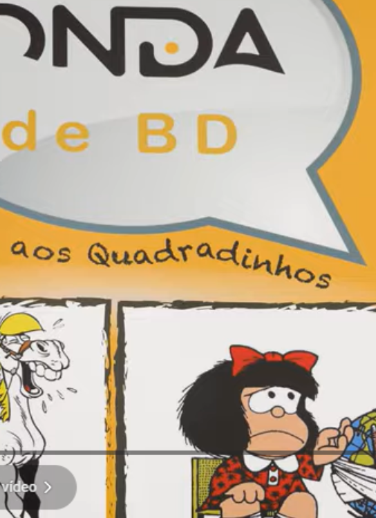 Cartaz sobre evento de Banda Desenhada em Peniche